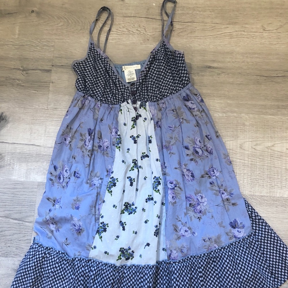 Light blue summer mini dress